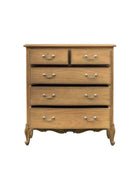 French Inspired Weather Wood Chest of Drawers - The Farthing