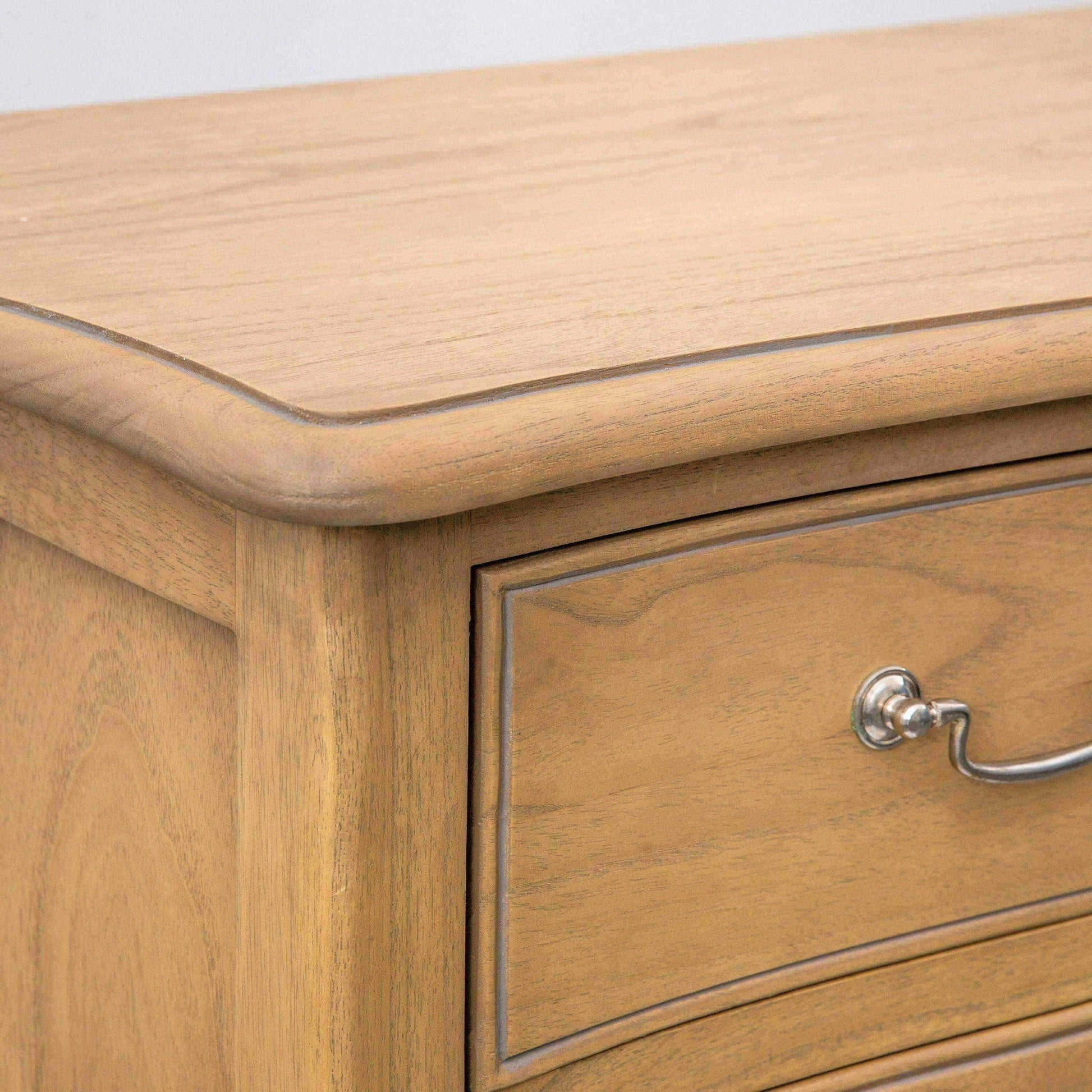 French Inspired Weather Wood Chest of Drawers - The Farthing