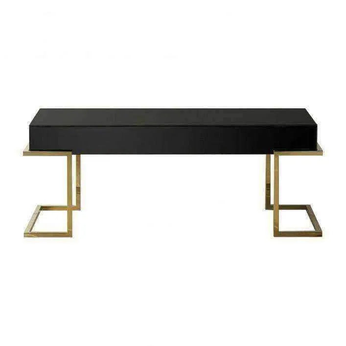 Gold and Black Glass Coffee - The Farthing