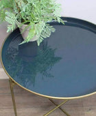 Gold and Blue Tray Table - The Farthing