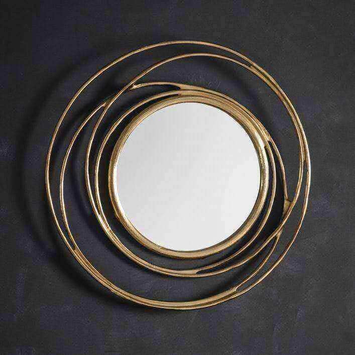 Gold Intwined Circles Mirror - The Farthing