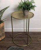 Gold Maroq Side Table - The Farthing