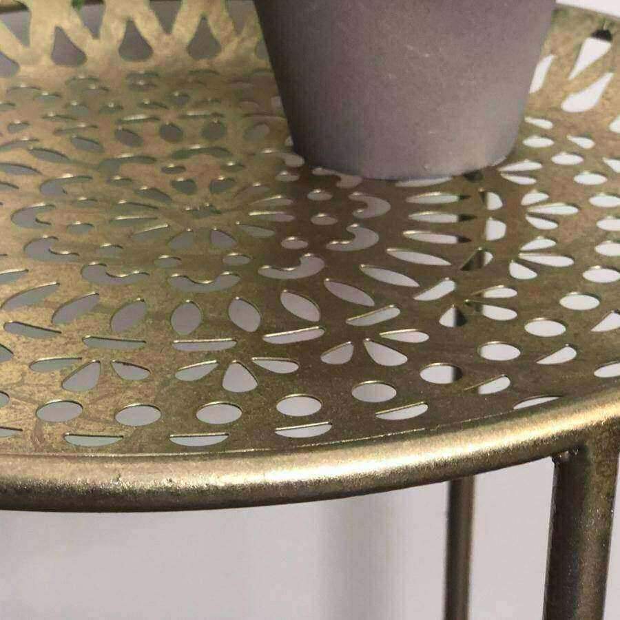 Gold Maroq Side Table - The Farthing