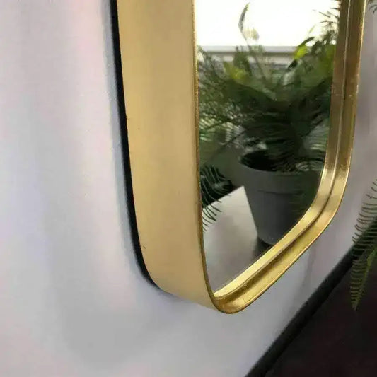 Golden Long Slim Wall Mirror - The Farthing