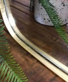 Golden Long Slim Wall Mirror - The Farthing