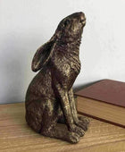 Golden Poised Hare Ornament - The Farthing