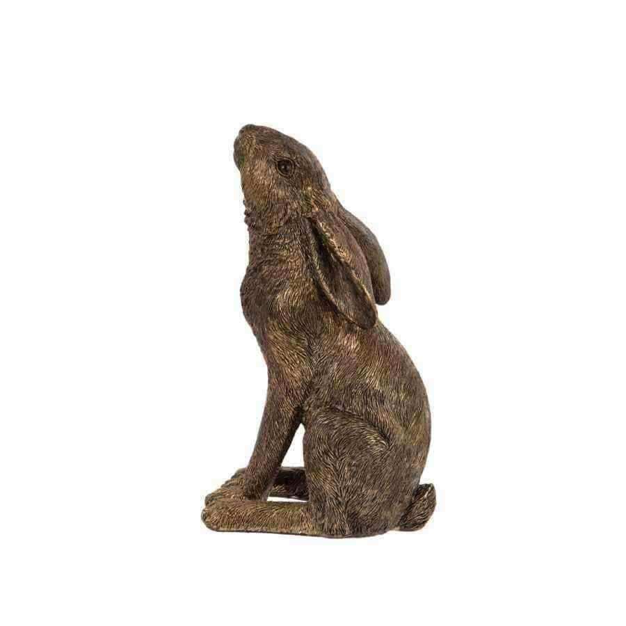 Golden Poised Hare Ornament - The Farthing