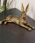 Golden Rustic Hare Ornament - The Farthing