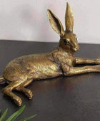 Golden Rustic Hare Ornament - The Farthing