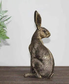 Golden Sitting Hare Ornament | Farthing