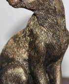 Golden Sitting Hare Ornament 