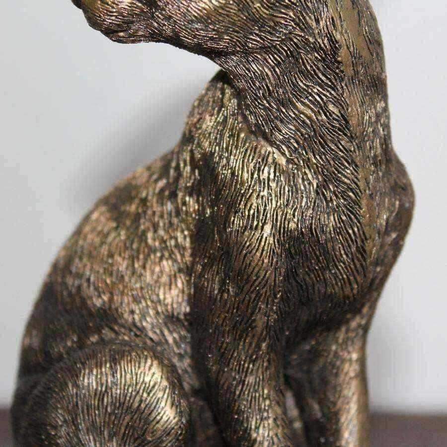 Golden Sitting Hare Ornament - The Farthing