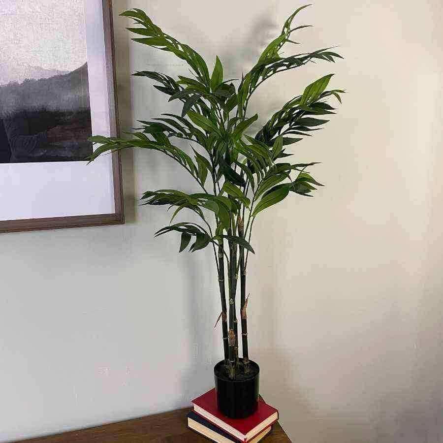 Green Artificial Bamboo Palm Tree - The Farthing