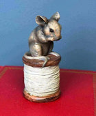 Grey Mouse Ornament - The Farthing