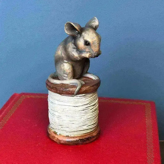 Grey Mouse Ornament - The Farthing