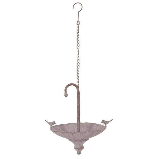 Hanging Metal Brolly Bird Feeder - The Farthing