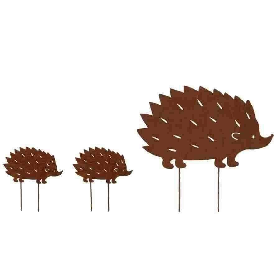 Hedgehog Family Garden Silhouettes - The Farthing