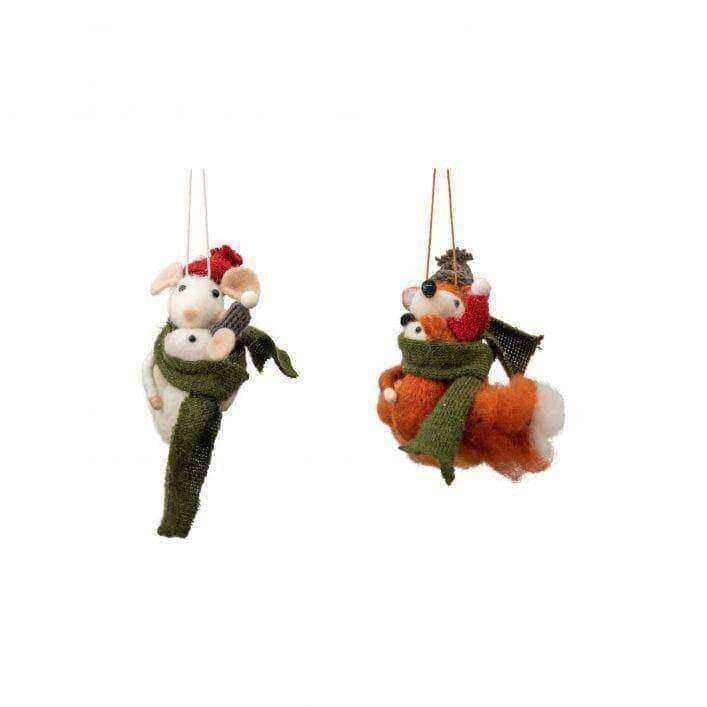 Hugging Fox and Mice Set of 2 - The Farthing