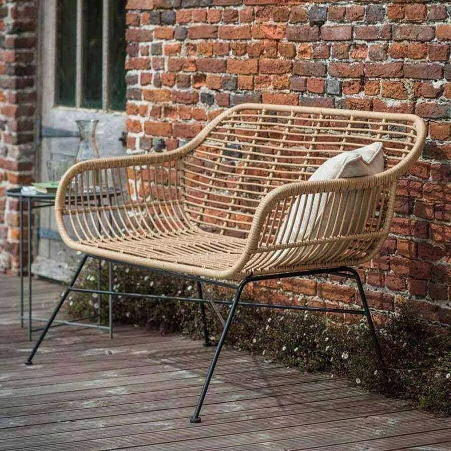 Indoor / Outdoor PE Rattan Bench - The Farthing