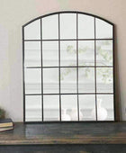 Industrial Arched Top Window Wall Mirror - The Farthing