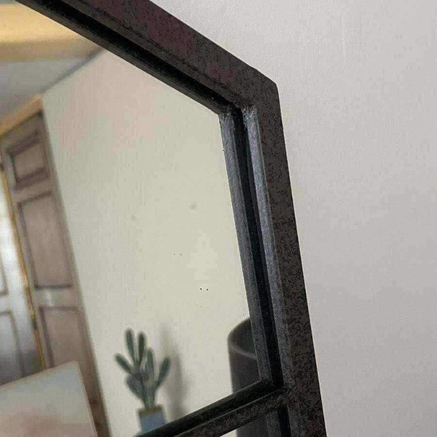 Industrial Arched Top Window Wall Mirror - The Farthing