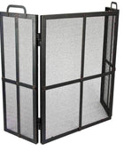 Industrial Iron Fire Screen Surround - The Farthing