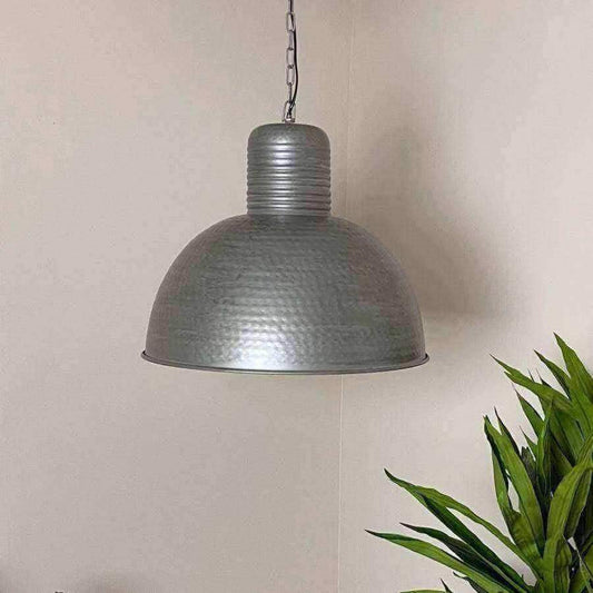 Industrial Metal Spun Metal Pendant Light - The Farthing