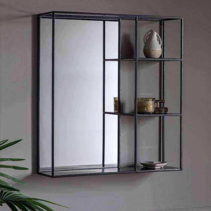 Industrial Side Shelf Portrait Mirror - The Farthing