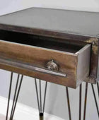 Industrial Side Table with Drawer - The Farthing