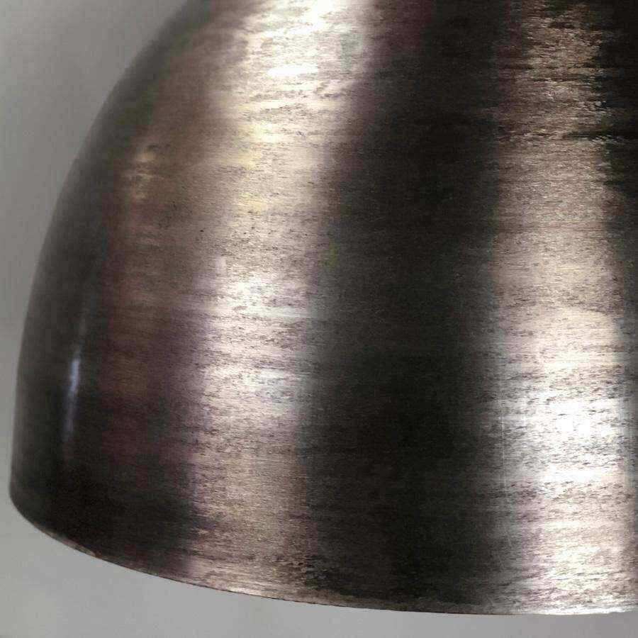 Industrial Spun Nickel Metal Pendant Light - The Farthing