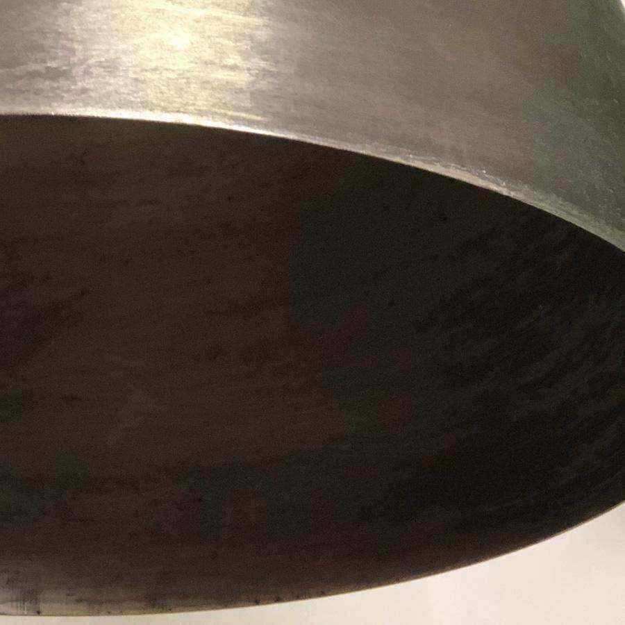 Industrial Spun Nickel Metal Pendant Light - The Farthing