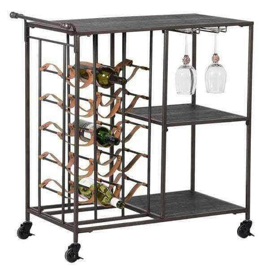 Industrial Style Drinks Trolley - The Farthing