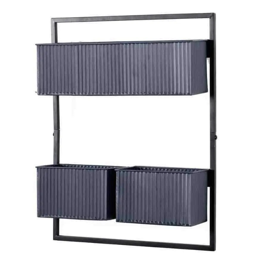 Industrial Style Metal Box Wall Planter - The Farthing