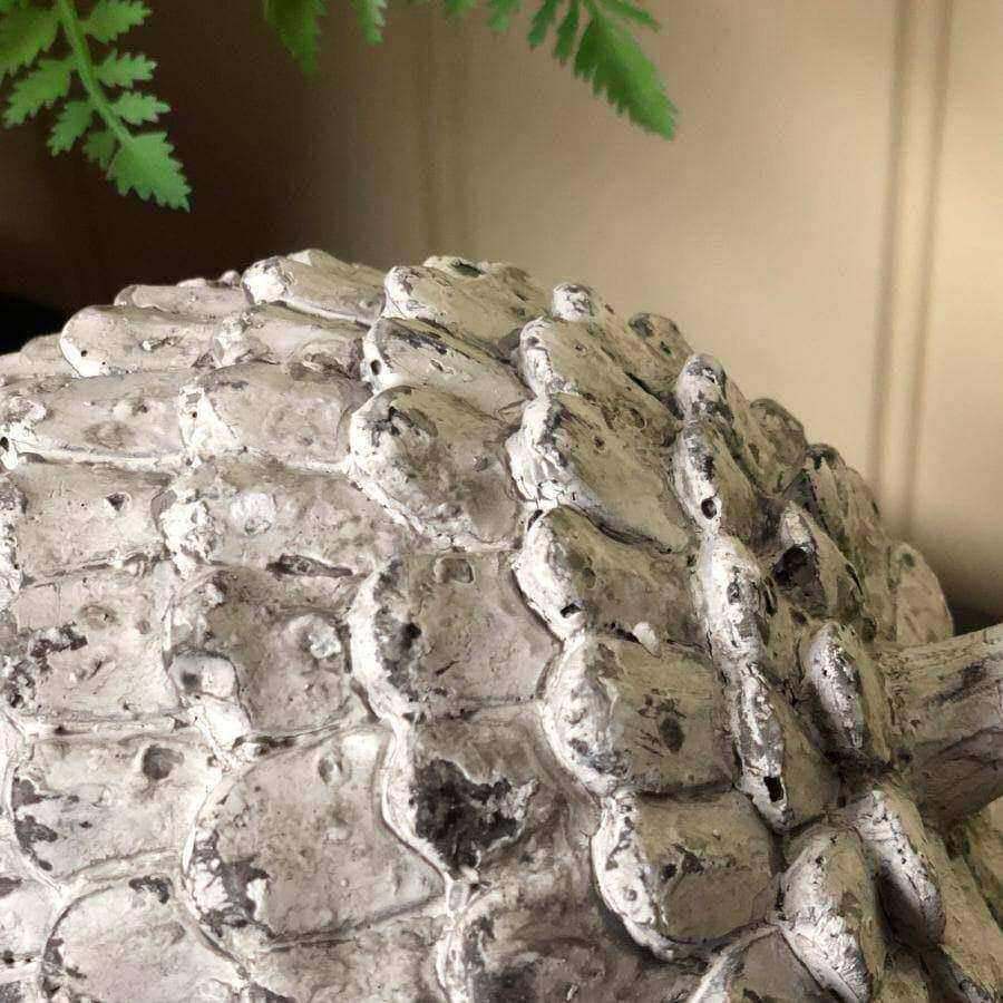 Large Distressed Grey Decorative Artichoke - The Farthing