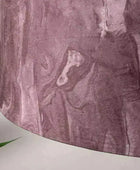 Large Marbled Pink Velvet Cylinder Lamp Shade - Diameter 40cm - The Farthing