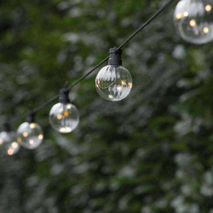 LED light chain 10 Bulb Festoon Solar Garden Lights - The Farthing