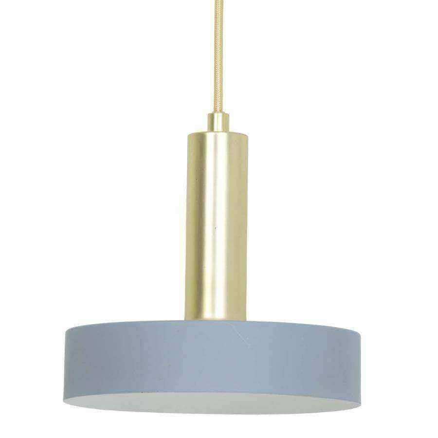 Light Grey and Gold Pendant Light - metal - The Farthing