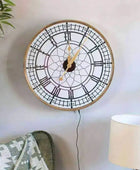 Light Up Led Gold Wall Clock - The Farthing