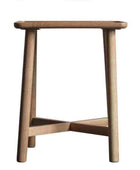 Lipped Top Oak Side Table - The Farthing