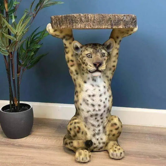 Luke Leopard Side Table - The Farthing