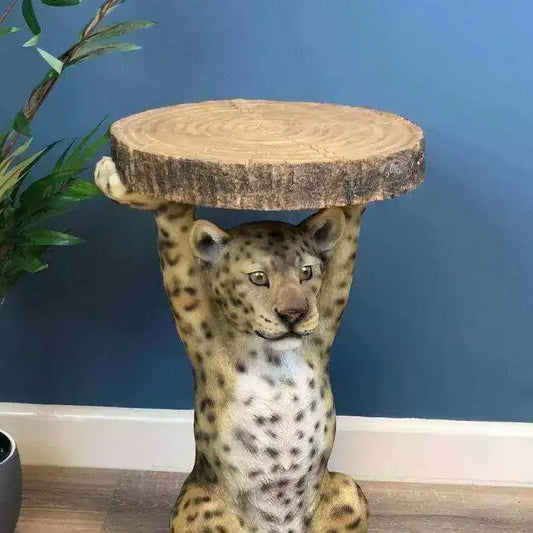Luke Leopard Side Table - The Farthing