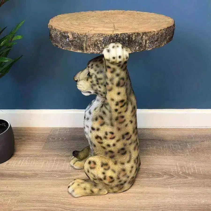 Luke Leopard Side Table - The Farthing