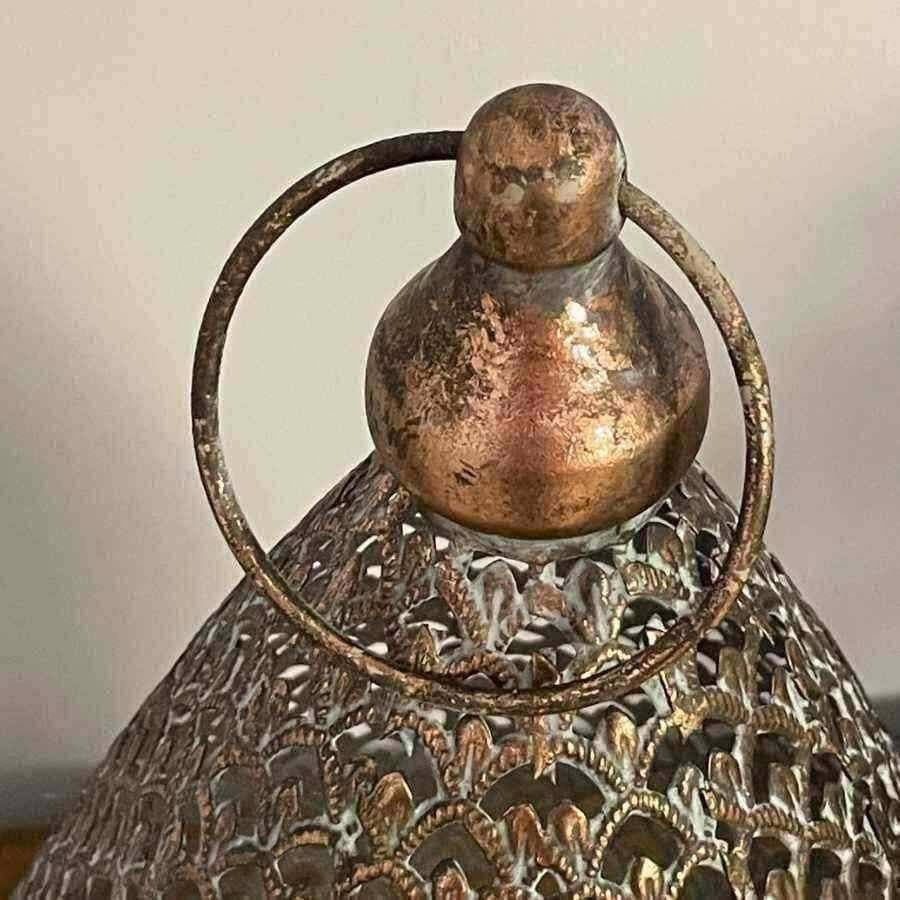 Manara Filigree Metal Table Lamp - The Farthing