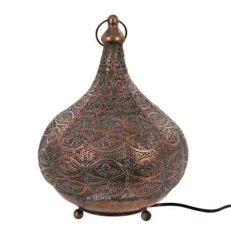 Marrakesh Filigree Metal Table Lamp - The Farthing