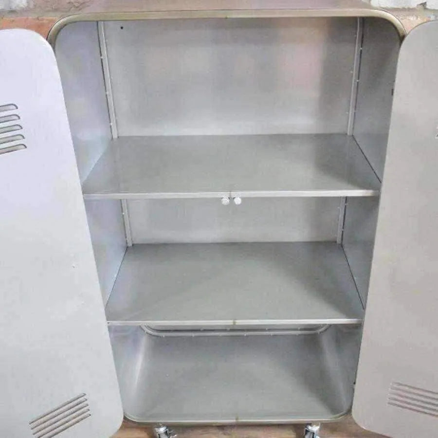 Metal cabinet deals on wheels