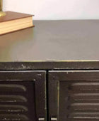 Metal Slatted Side Cabinet - The Farthing