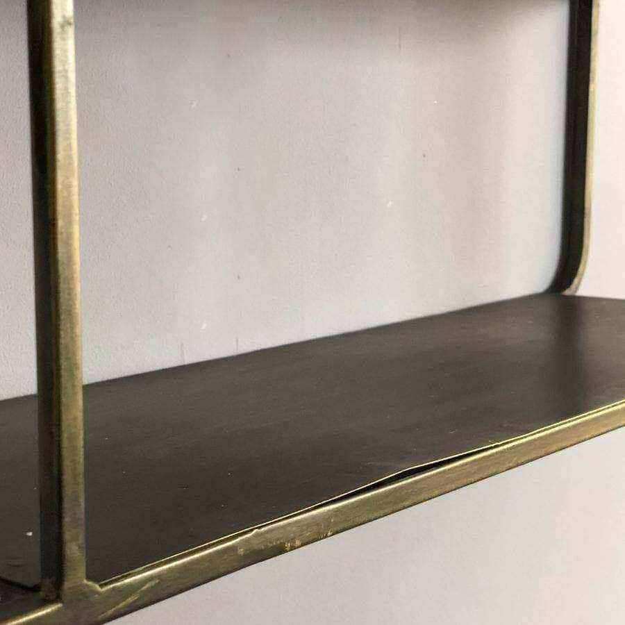 Metal Wall Storage with Tilting Mirror - The Farthing