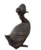 Mrs Duck Garden Ornament - Verdigris Finish - The Farthing