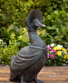 Mrs Duck Garden Ornament - Verdigris Finish - The Farthing