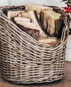 Natural Rattan Log Basket - The Farthing